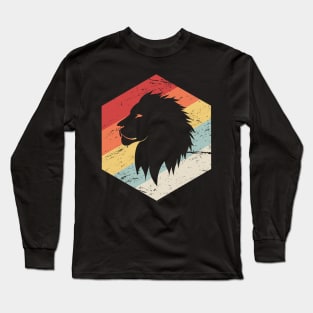 Retro 70s Lion Long Sleeve T-Shirt